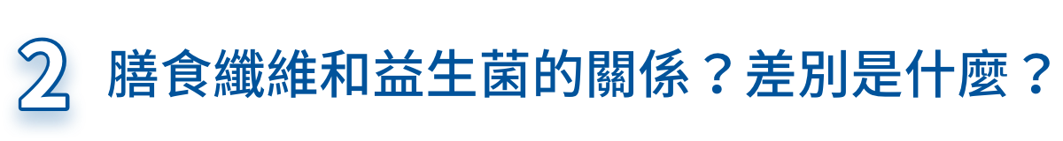 膳食纖維和益生菌的關係？差別是什麼？