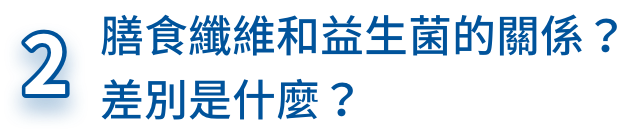 膳食纖維和益生菌的關係？差別是什麼？